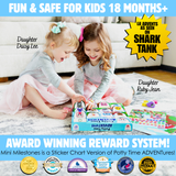 Mini Milestones Potty Training Behavior Reward Chart - Busy Vehicles - Set of 2