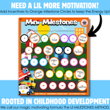 Mini Milestones Potty Training Behavior Reward Chart - Busy Vehicles - Set of 2