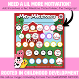 Mini Milestones Potty Training Behavior Reward Chart - Farm Animals - Set of 2