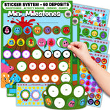 Mini Milestones Potty Training Behavior Reward Chart - Dinosaurs - Set of 2