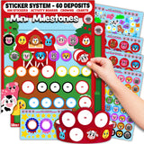 Mini Milestones Potty Training Behavior Reward Chart - Farm Animals - Set of 2