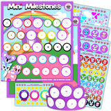 Mini Milestones Potty Training Behavior Reward Chart - Unicorn Friends - Set of 2