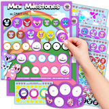 Mini Milestones Behavior Reward Chore Chart - Unicorn Friends