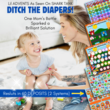 Mini Milestones Potty Training Behavior Reward Chart - Busy Vehicles - Set of 2