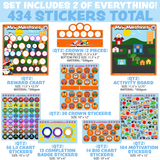 Mini Milestones Behavior Reward Chore Chart - Busy Vehicles