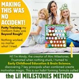 Mini Milestones Potty Training Behavior Reward Chart - Dinosaurs - Set of 2