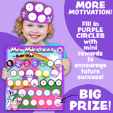 Mini Milestones Behavior Reward Chore Chart - Unicorn Friends