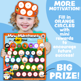 Mini Milestones Behavior Reward Chore Chart - Busy Vehicles