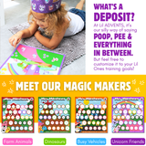 Mini Milestones Potty Training Behavior Reward Chart - Unicorn Friends - Set of 2