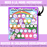 Mini Milestones Potty Training Behavior Reward Chart - Unicorn Friends - Set of 2